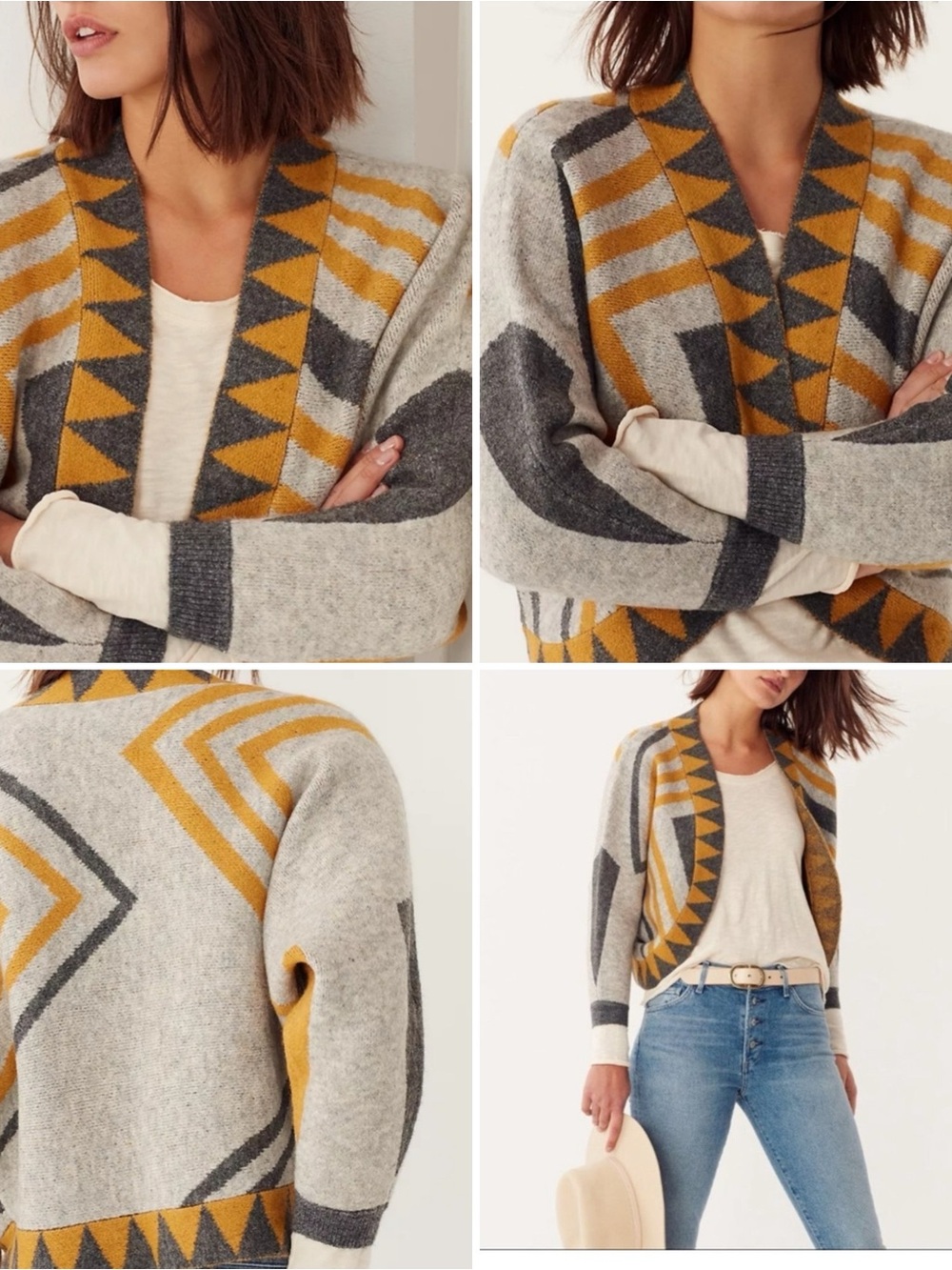 Anthropologie Pacey Cropped Cardigan Women's One Size - Picture 11 of 11